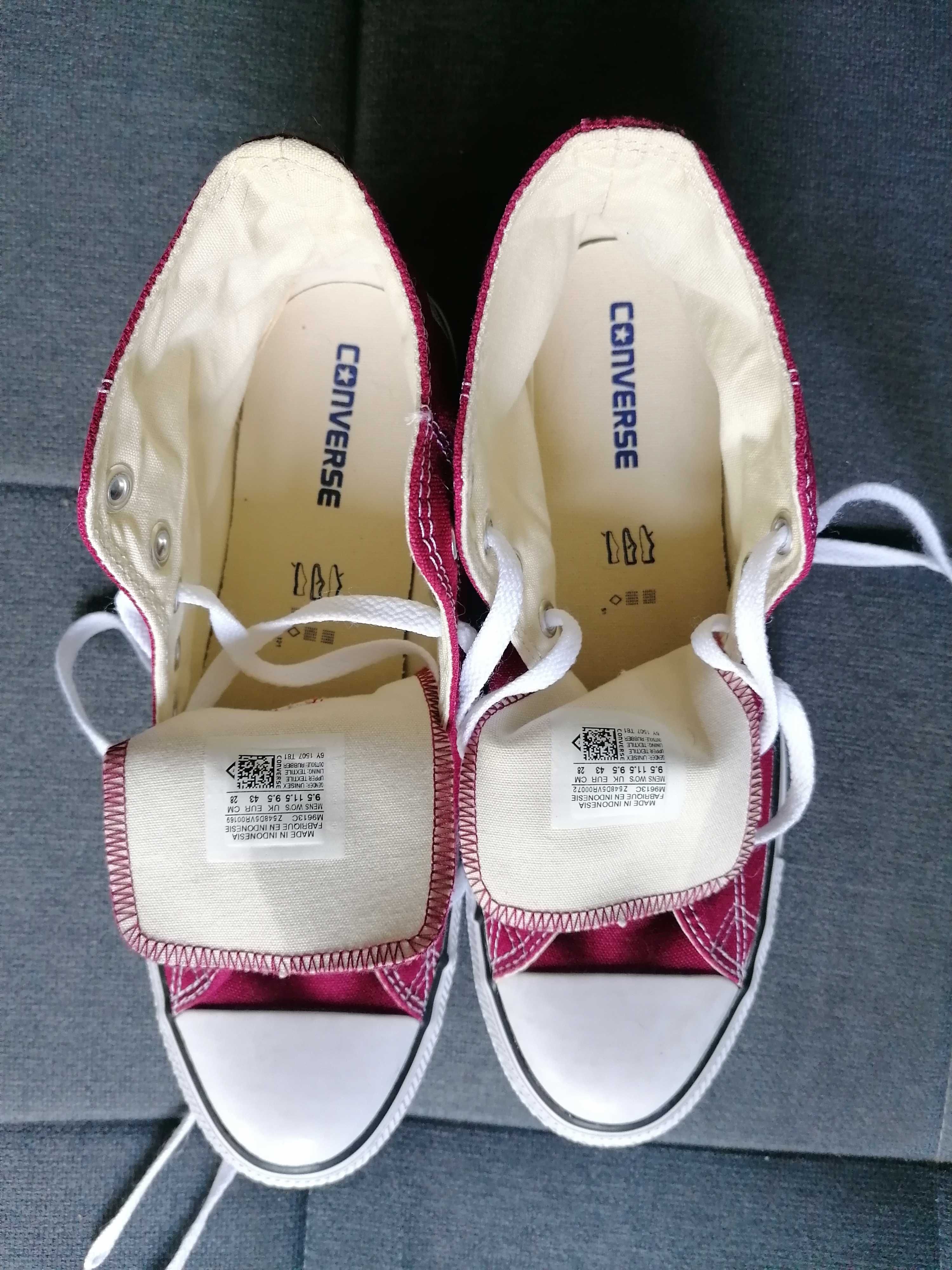 Trampki Converse bordowe czerwone unisex 43