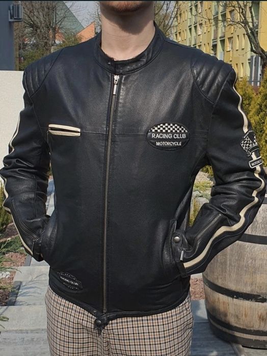 Skórzana kurtka motocyklowa męska Angelo Litrico super stan Rozmiar M