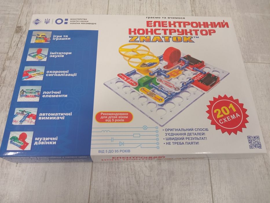 Електронний конструктор ZNATOK на 201 схему