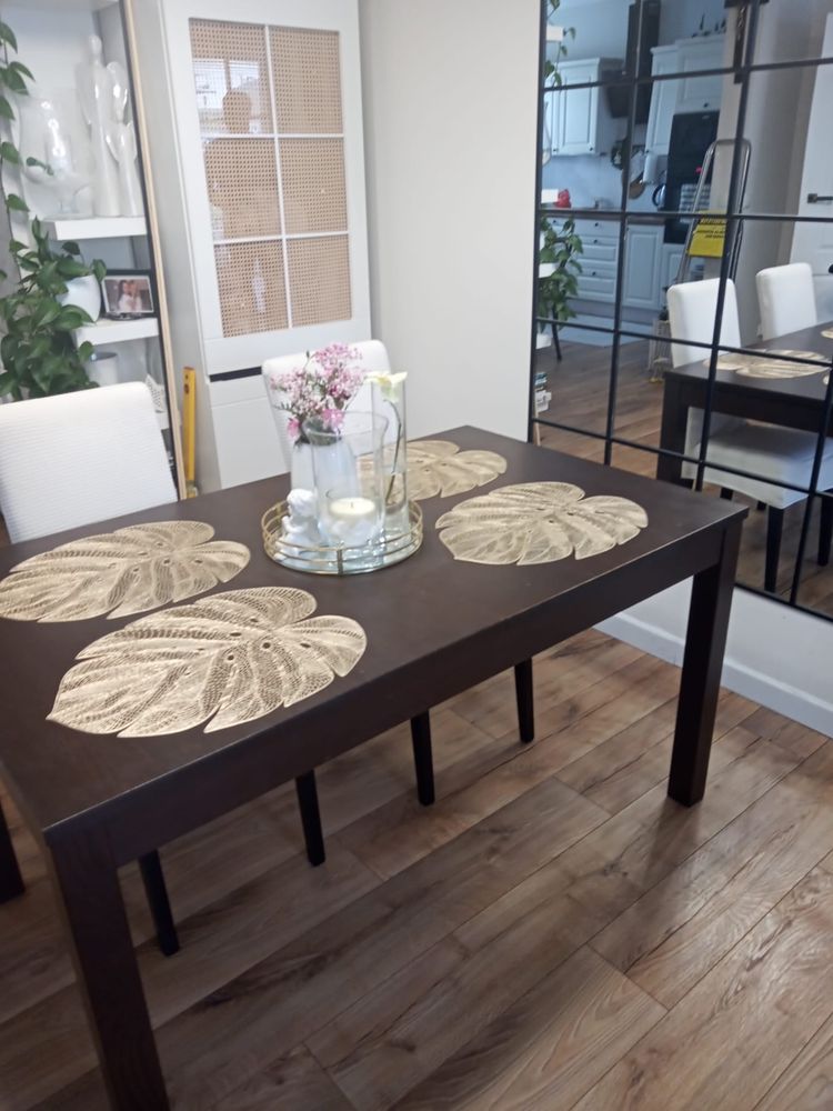 Stół rozkladany wenge ikea