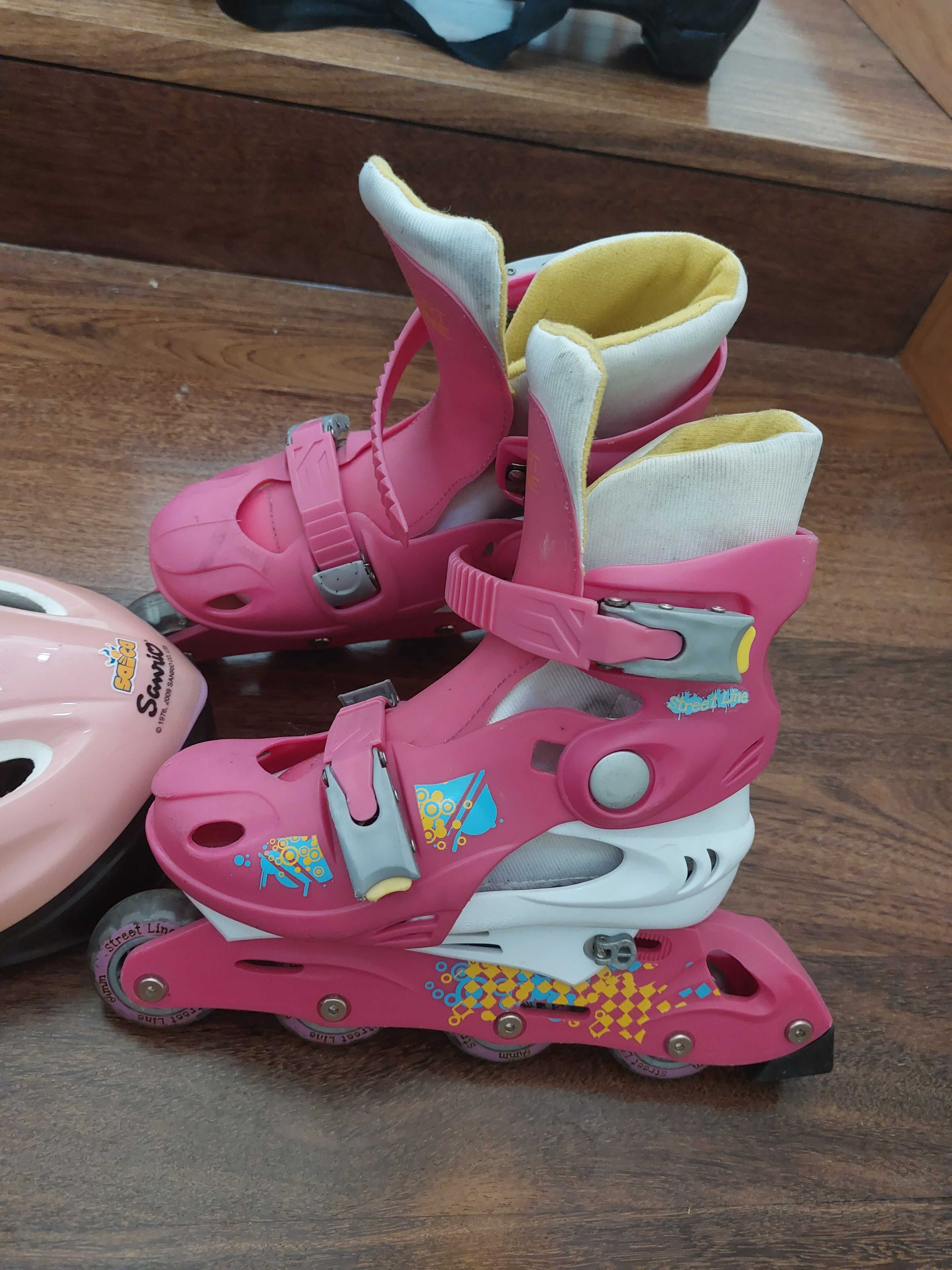 Vendo patins e capacete para criança