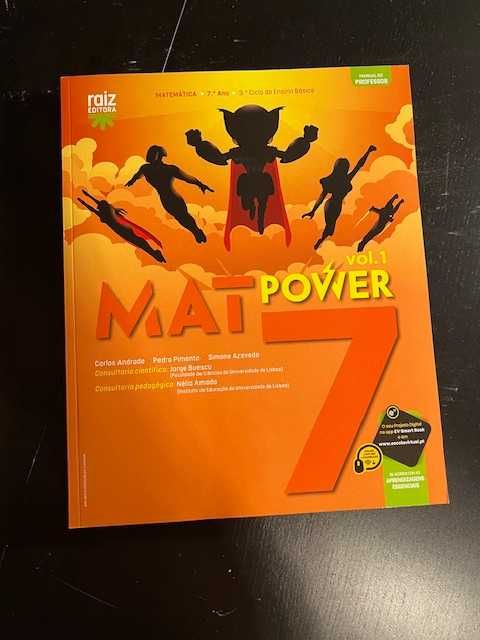 "MatPower 7" - Matemática - 7º ano – NOVO - PROJECTO PROFESSOR