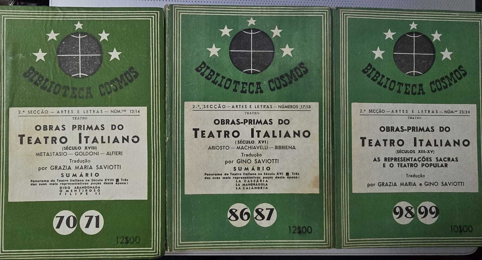 Obras-Primas do Teatro Italiano - 3 Vols.
