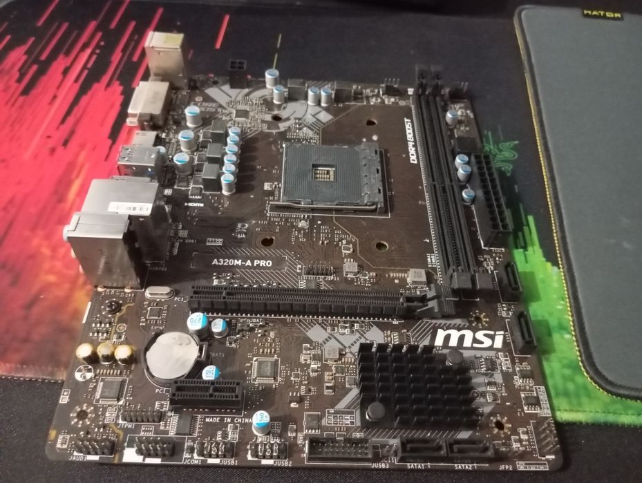 Материнская плата А320М-А PRO + базовый кулер AMD