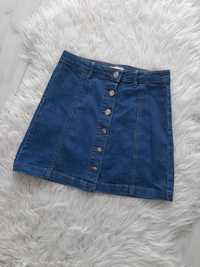 Gina Tricot świetna jeansowa spódniczka guziczki S 36