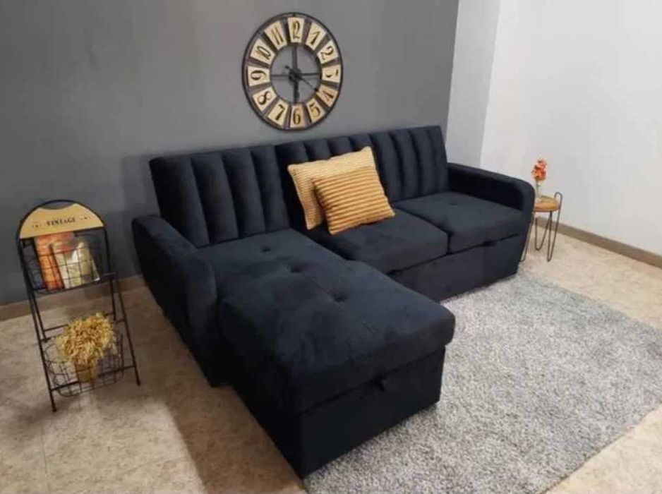 Sofá cinzento com arrumação - ENVIO GRÁTIS