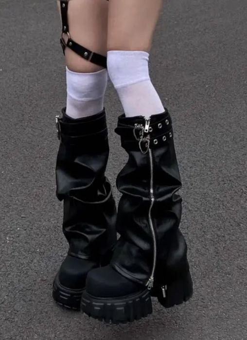 женские ботинки на платформе