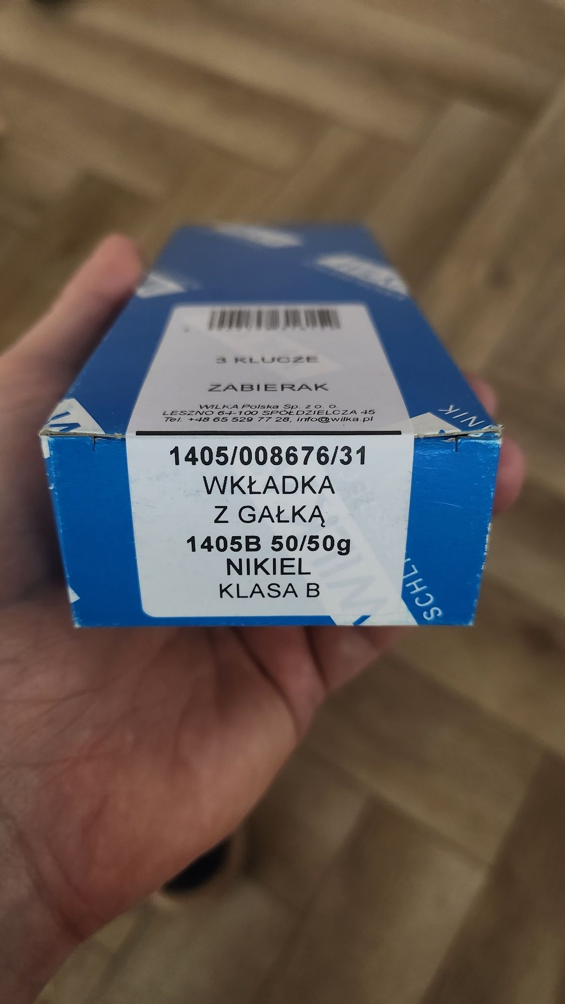 Wkładka Wilka z gałką 50/50 + 4 klucze [zamek, wymiana zamka]