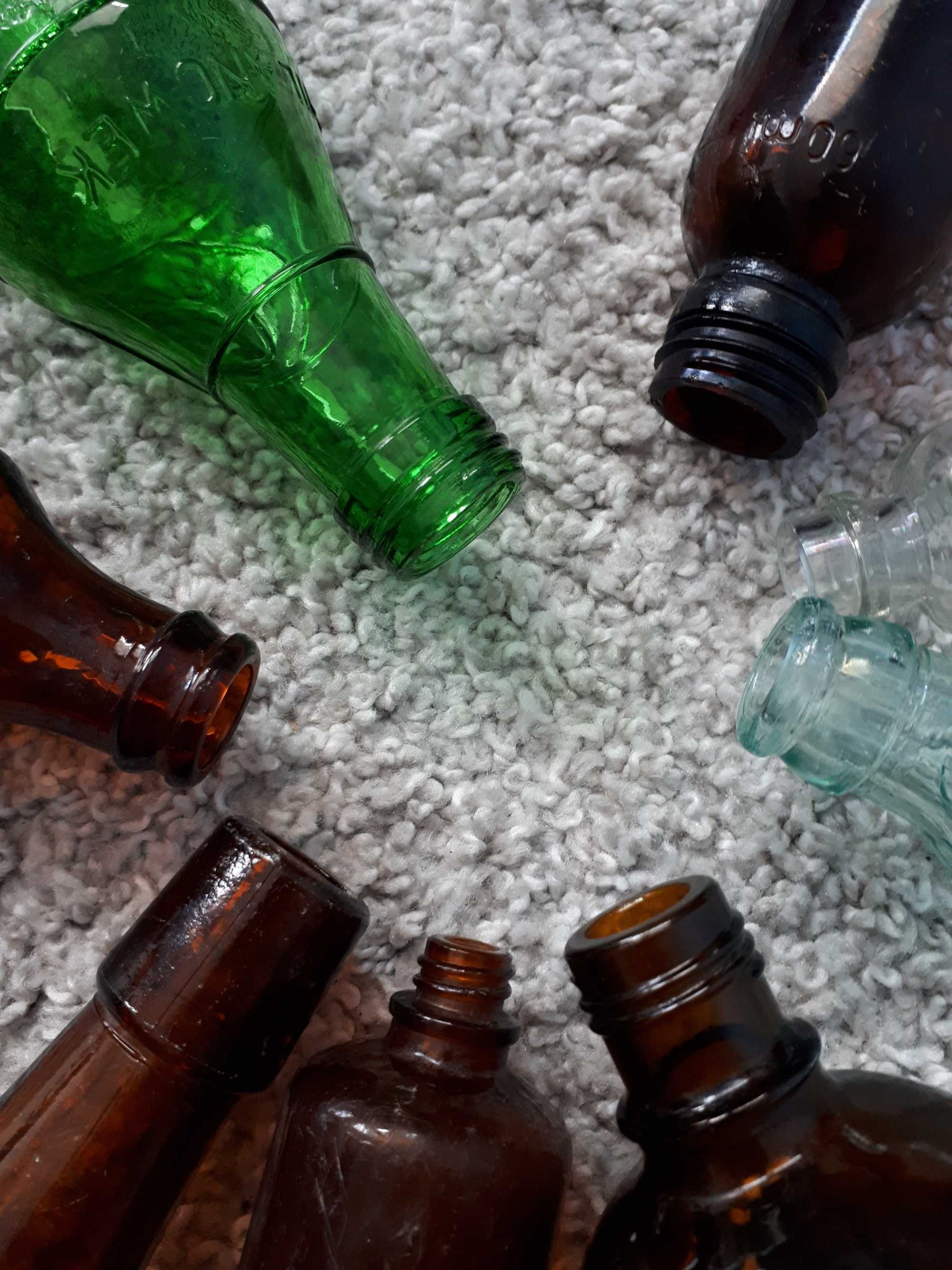 Stare butelki PRL 8sztuk mix