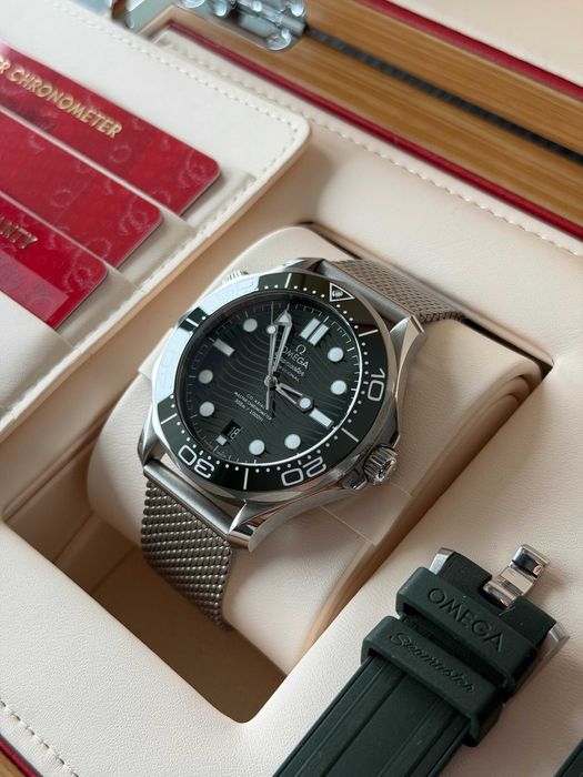 Omega Seamaster Diver 300m Green/zielona Full Set 2025