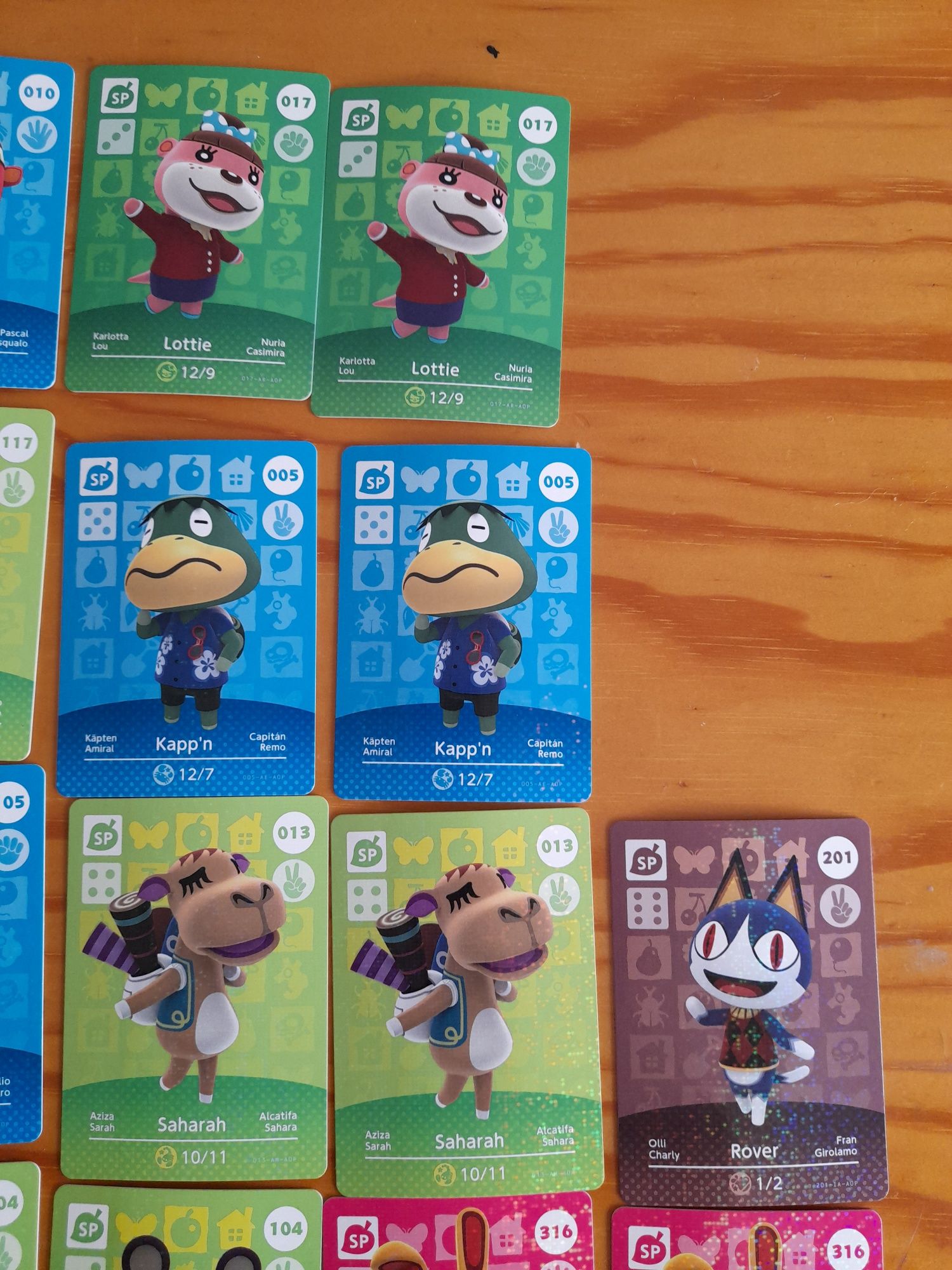 Cartas Amiibo Animal Crossing