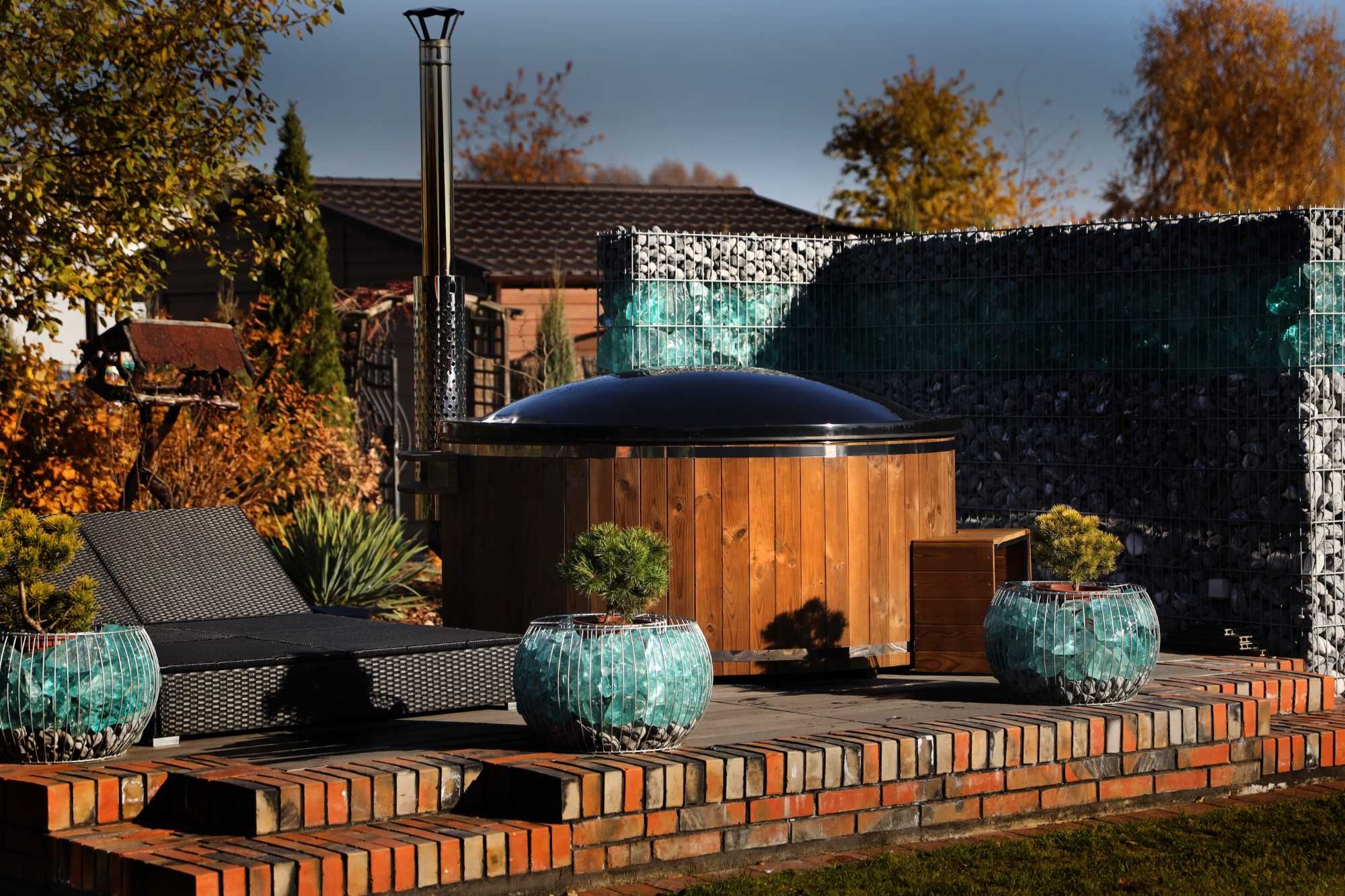 Ruska bania Balia ogrodowa  Jacuzzi Hot Tub SPA Pokrywa Termiczna