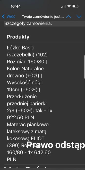 Łóżeczko łóżko dzieciece 160x80 Luletto