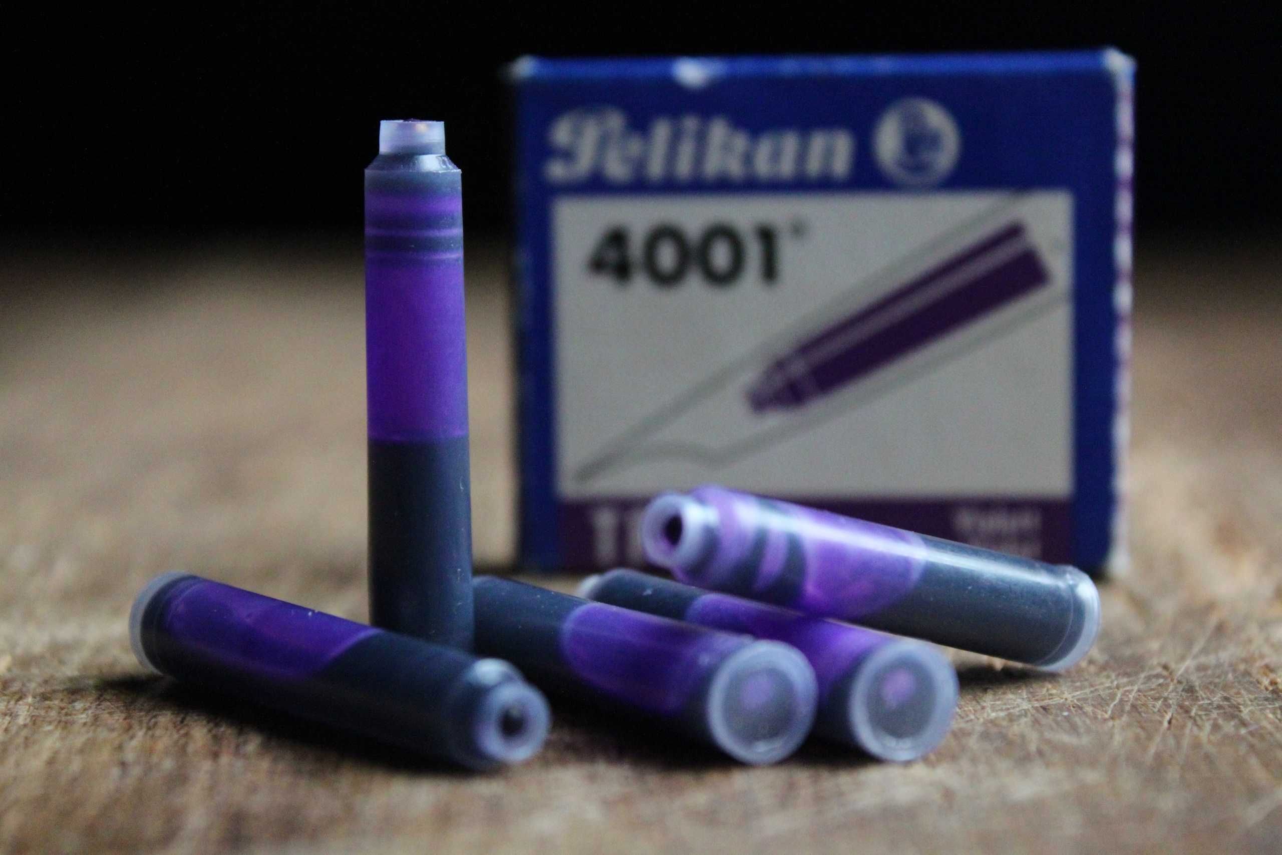 Набор Чернильных Картриджей Коротких Pelikan 4001 Violet Фиолетовые