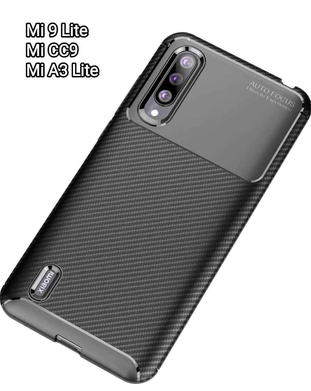 Capa T/ Carbono P/ Xiaomi Mi CC9 / Mi A3 Lite / Xiaomi Mi 9 Lite - 24h