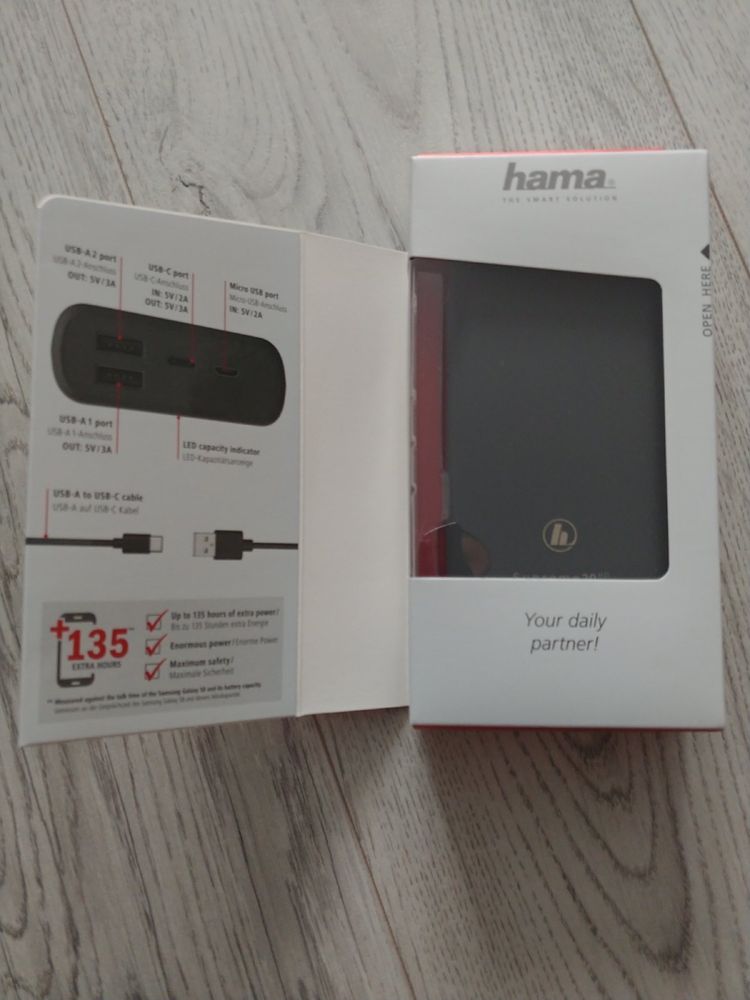 Повербанк Hama 20 000 mAh Powerbank