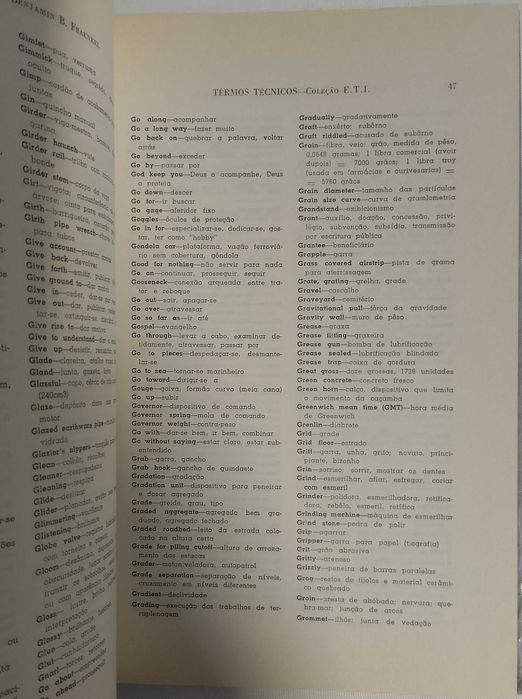 Dicionário de Têrmos Técnicos inglês-português/português-inglês