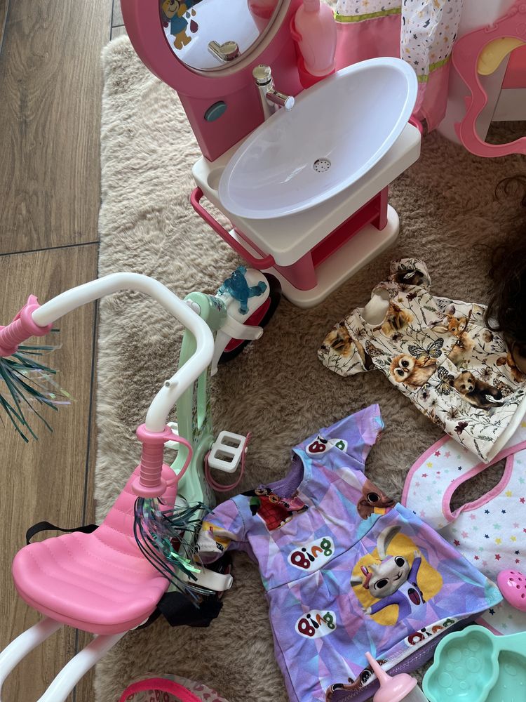 Duży zestaw baby born 2 lalki