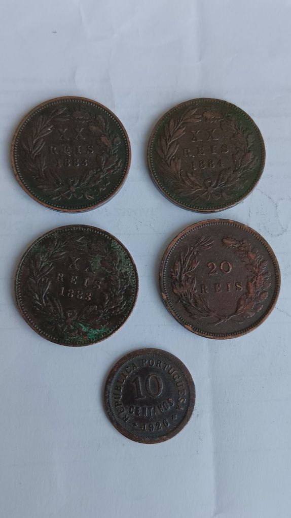 Diversas moedas Monarquia