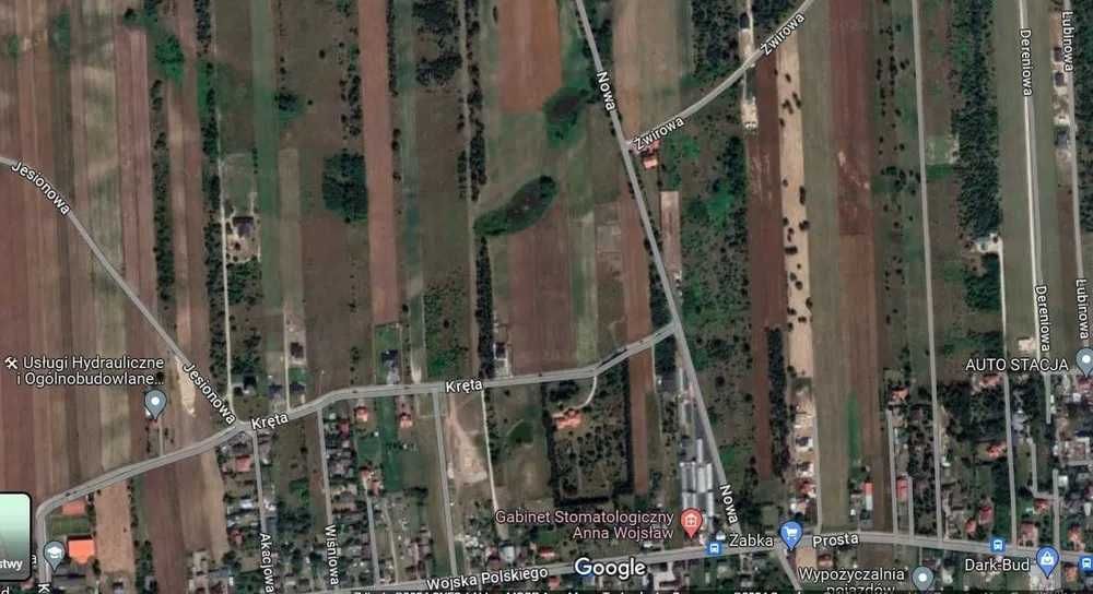 JESIONKA Ul. NOWA Gm. Czosnów 1291m2 Budowlana. Małocice