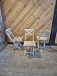 12szt Krzesło drewniane SKŁADANE wiejskie shabby chic prowansalskie