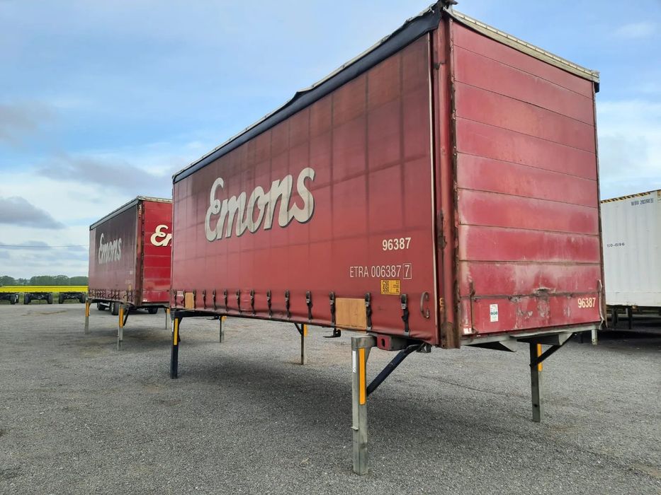 2x 13.500zł netto ZABUDOWA WECON BDF 7.45x2.70m FIRANKA SUWANY DACH 2015rok DRZWI MOŻLIWOŚĆ TRANSPORTU