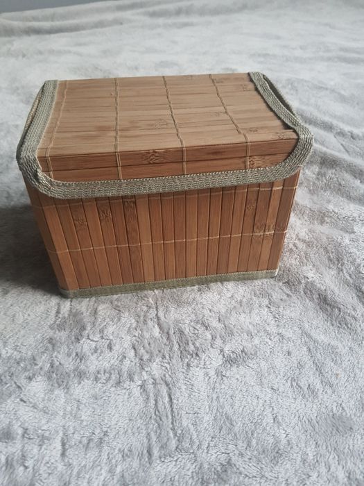 Bambusowy Pojemnik do Przechowywania.
