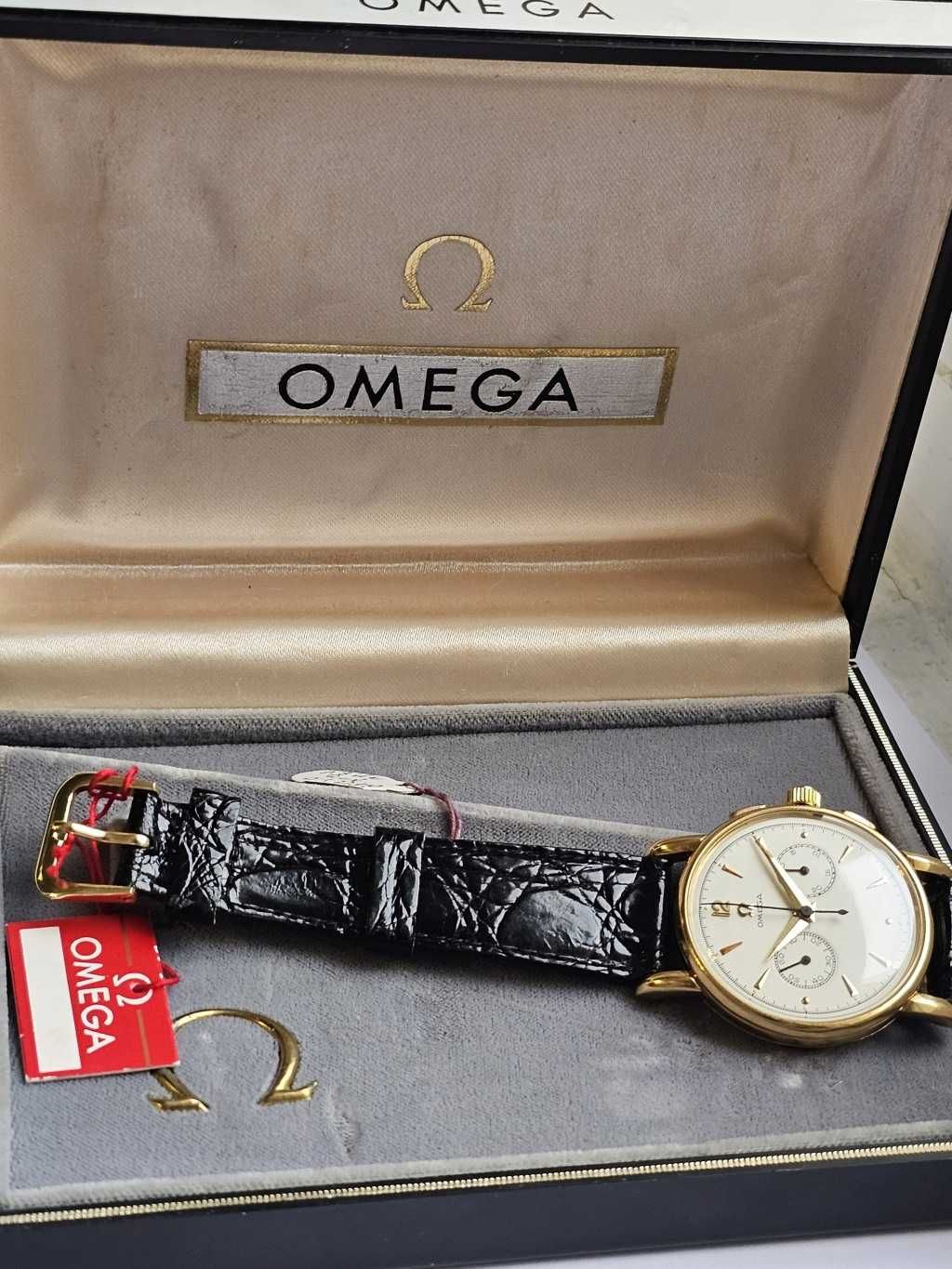 Złota 18K Omega Chronograph 320 jak Nowa idealna
