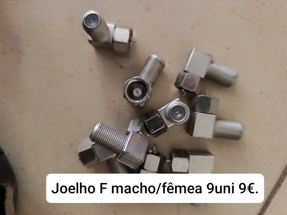 Vendo: Kit de Fichas e Conectores de Antena para TV