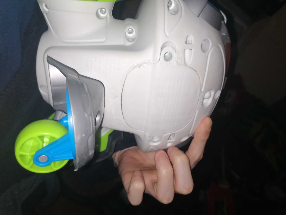 Robot movi brinquedo criança jogo congela fisher price