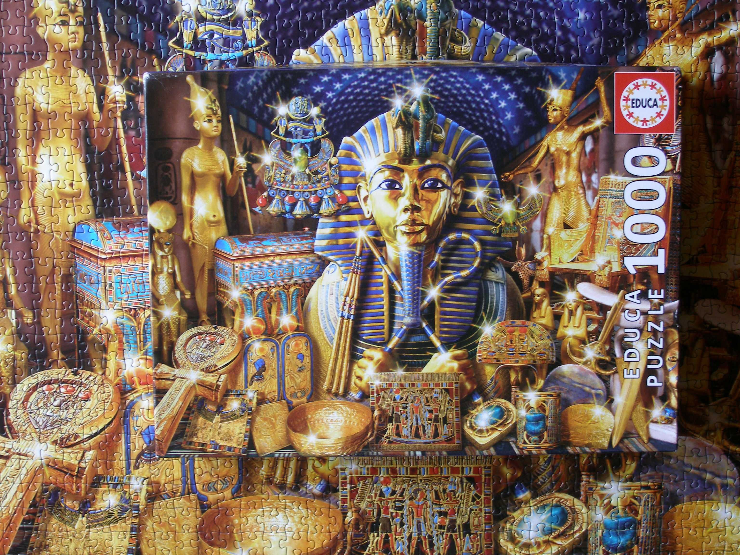 Puzzle EDUCA 1000 - Treasures Of Egypt kompletne