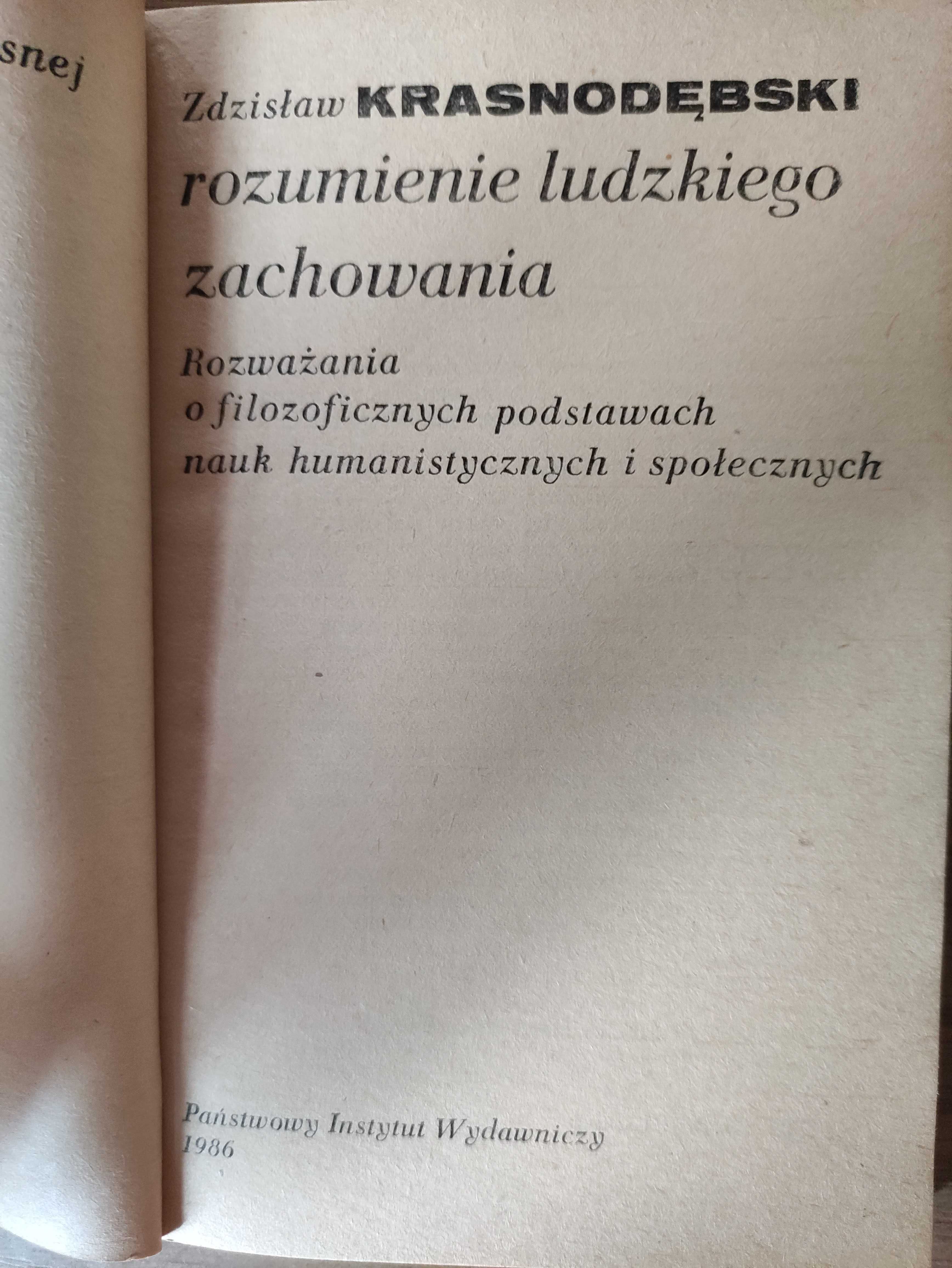 Rozumienie ludzkiego zachowania - Zdzisław Krasnodębski