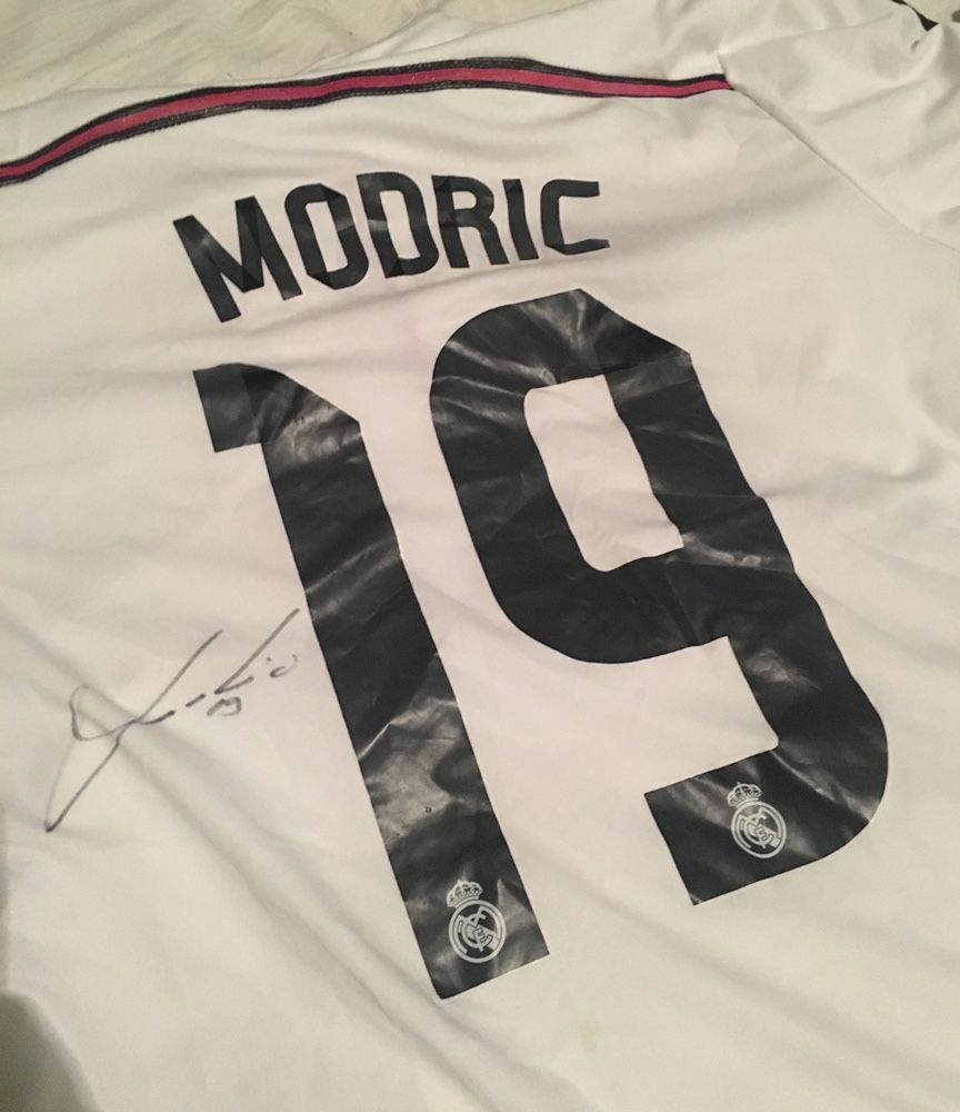 Real Madrid, Modric, футболка с автографом