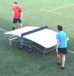 Mesa de teqball nova a menos de metade do preço de mercado