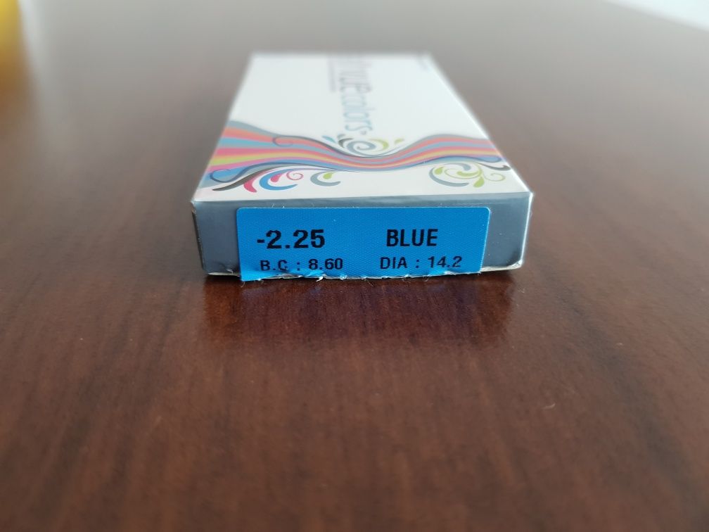 All Vue Colors niebieskie soczewki -2.25