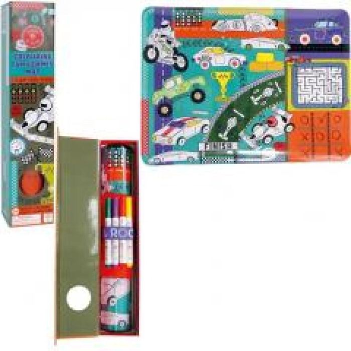 Silikonowa mata z łamigłowkami i grami Samochody Floss & Rock pudeł