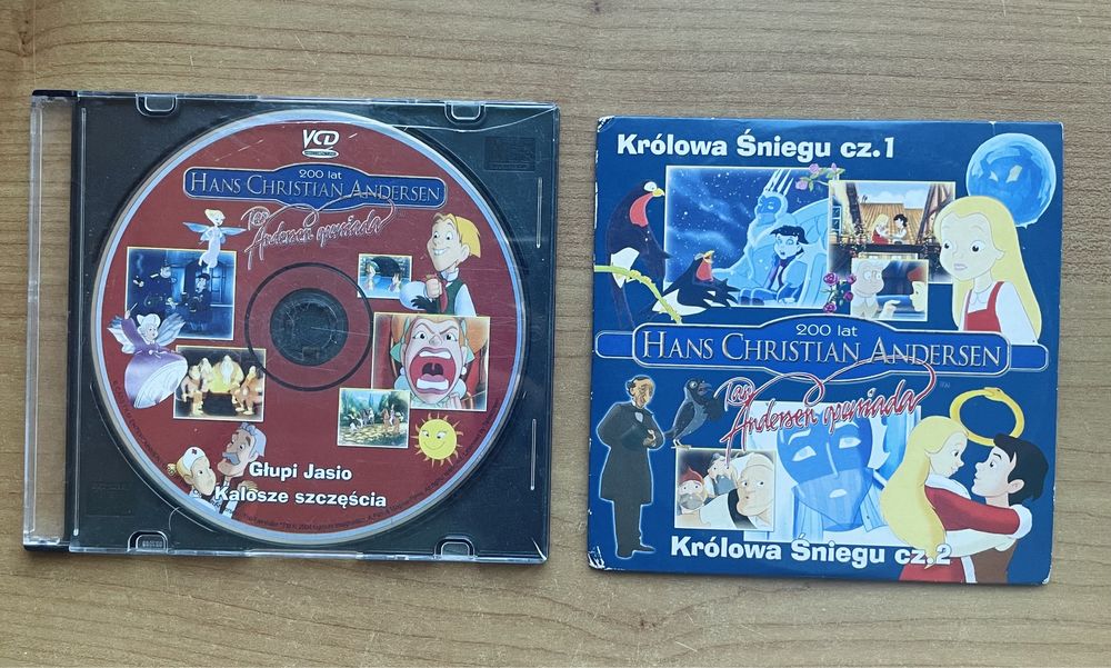 2 płyty VCD: Królowa Śniegu, Głupi Jasio