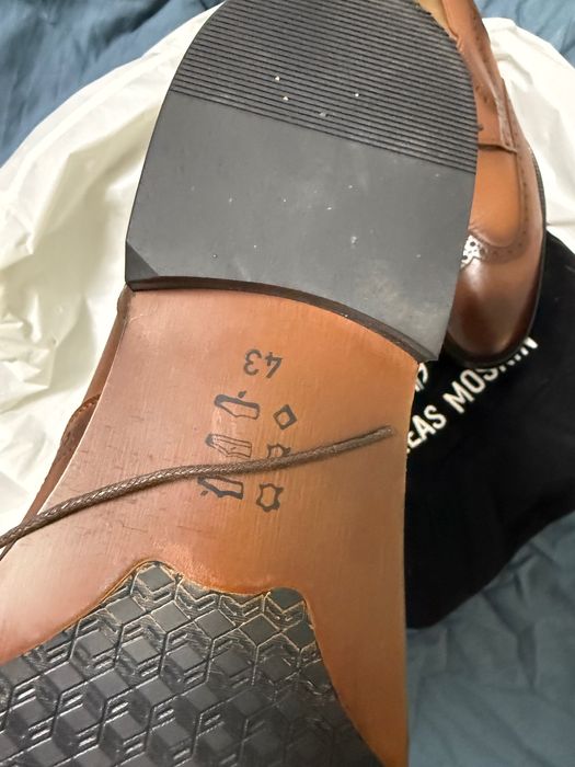 Туфлі чоловічі Оксфорди коричневі 43р Andreas Moskin