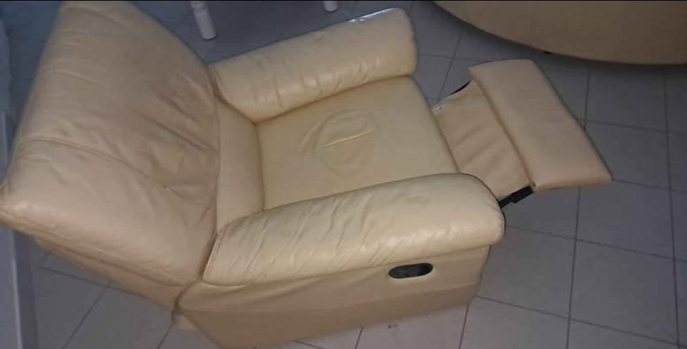 Cadeirao pele Natuzzi