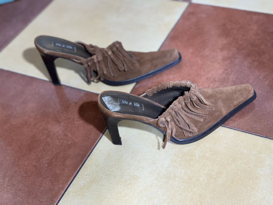 Oryginalne rude klapki boho z USA 3 razy ubrane