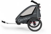 Przyczepka rowerowa dziecięca QERIDOO Qupa1 - Grey