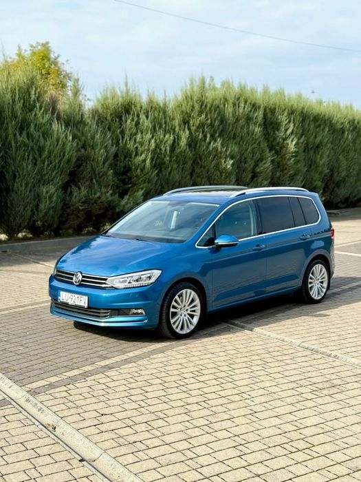 Volkswagen Touran skrzynia DSG HIGHLINE Full LED, Alcantara, Szklany Dach, Ambiente! PL