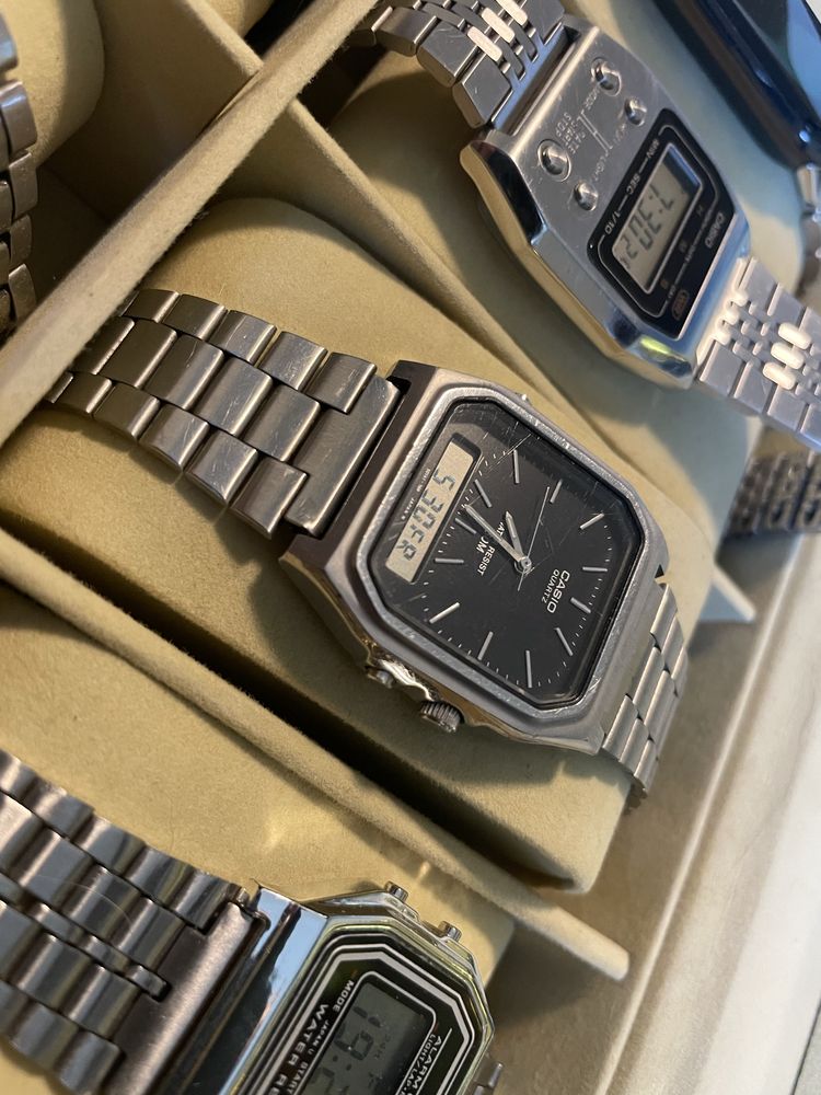 Zegarek Casio Aq-351w Vintage Stalowy Retro