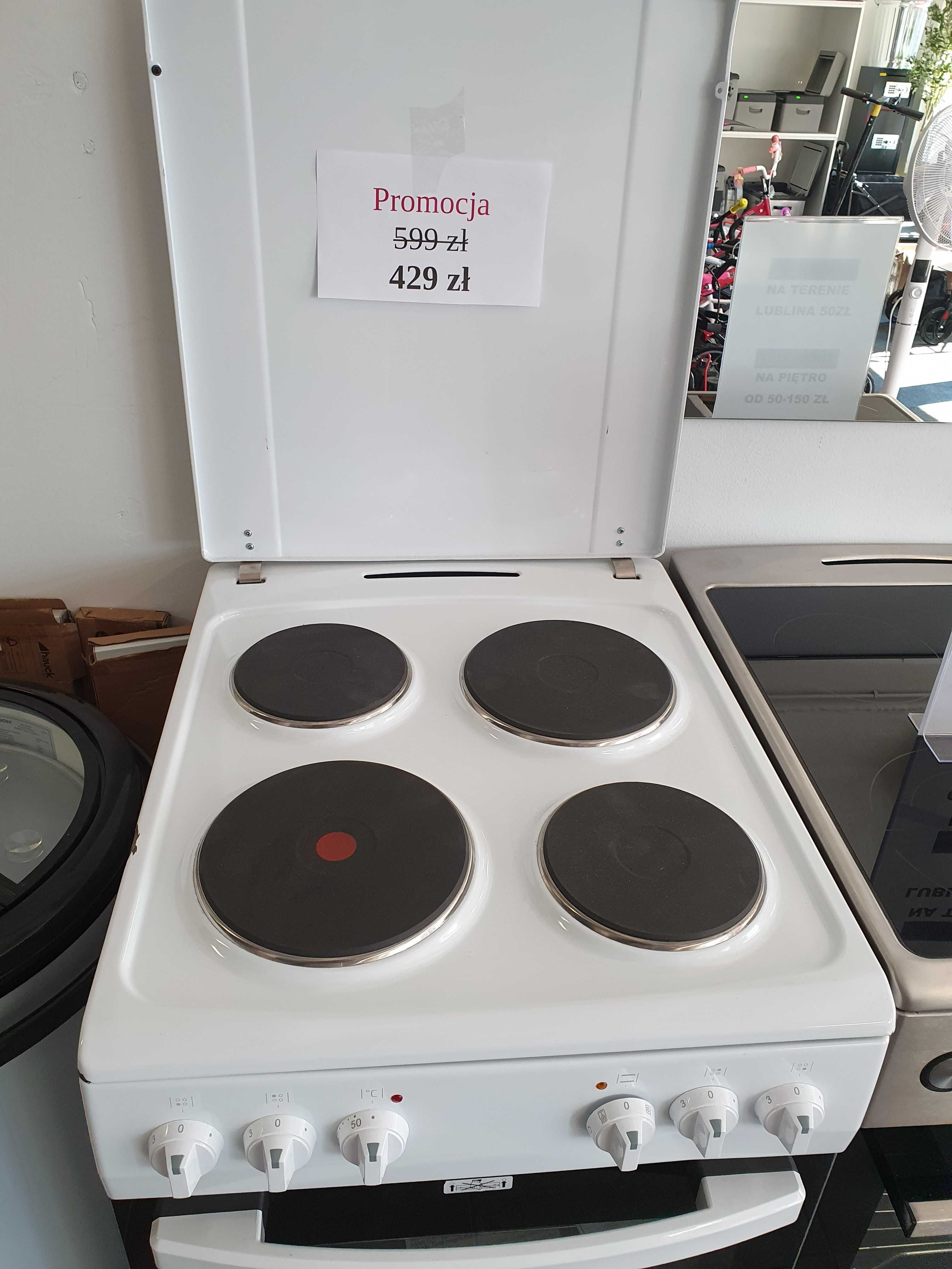 Kuchenka elektryczna wolnostojąca OK, 50cm, biała, 62l