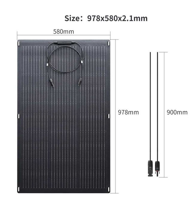 Elastyczny Panel Solarny 100W Allpowers SF100