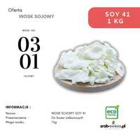 Naturalny wosk sojowy  SOY41  1kg