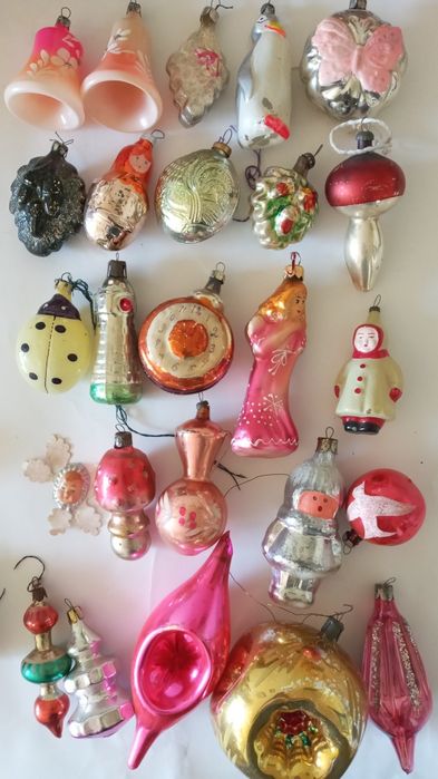 Елочные  игрушки  ссср  колокол  звезда