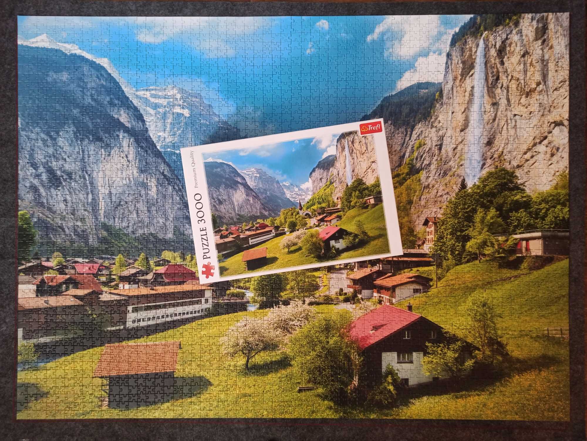 Puzzle 3000Trefl/Szwajcaria/Góry/ułożone/kompletne/obraz/prezent/33076