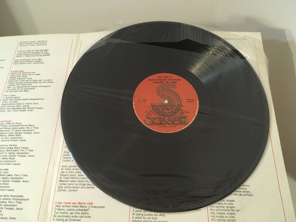 João Paulo II vinil Canções do Papa
