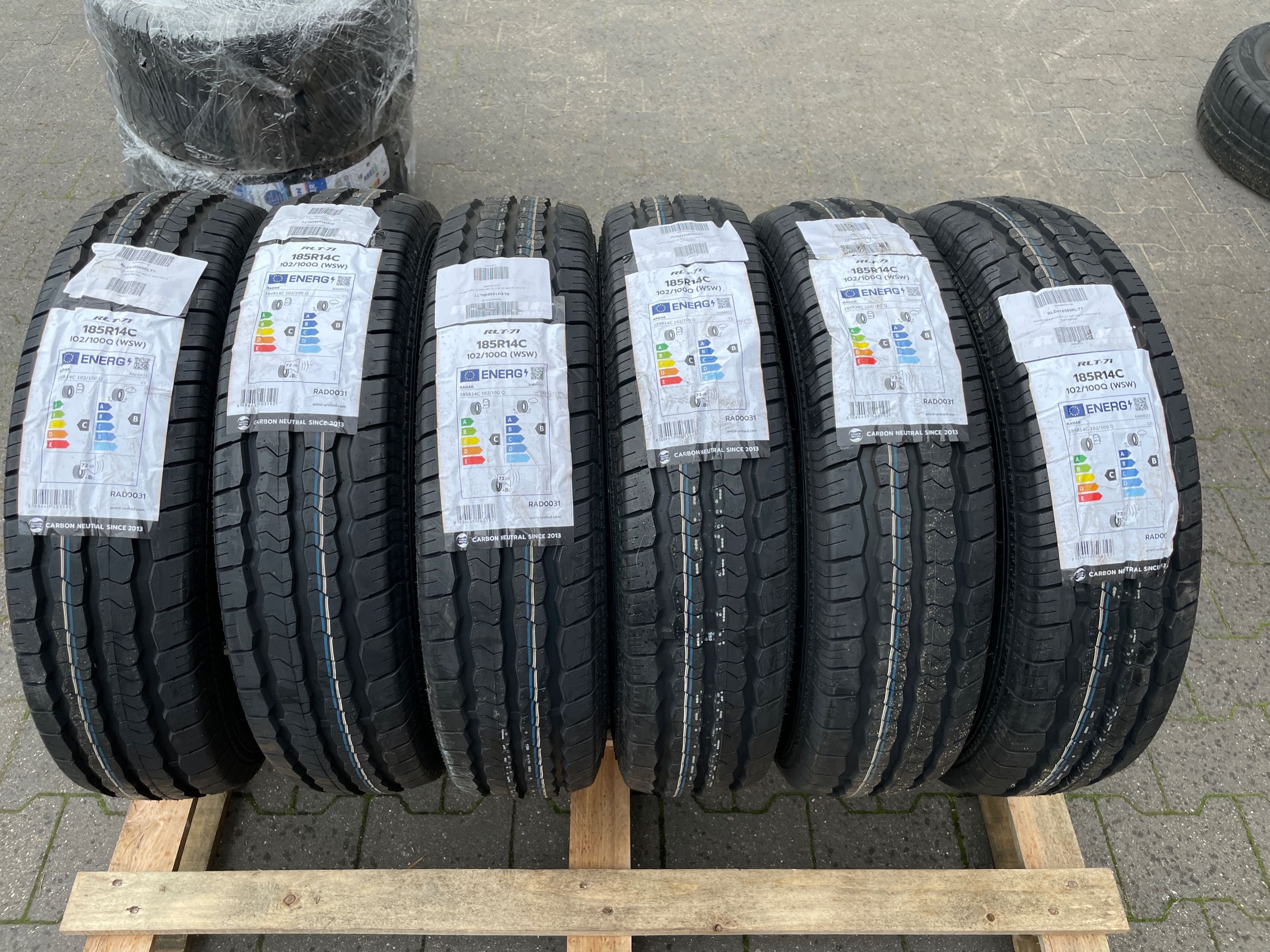 Okazja opony przyczepka 185/80R14C RADAR RLT-71 White WALL białe pasy